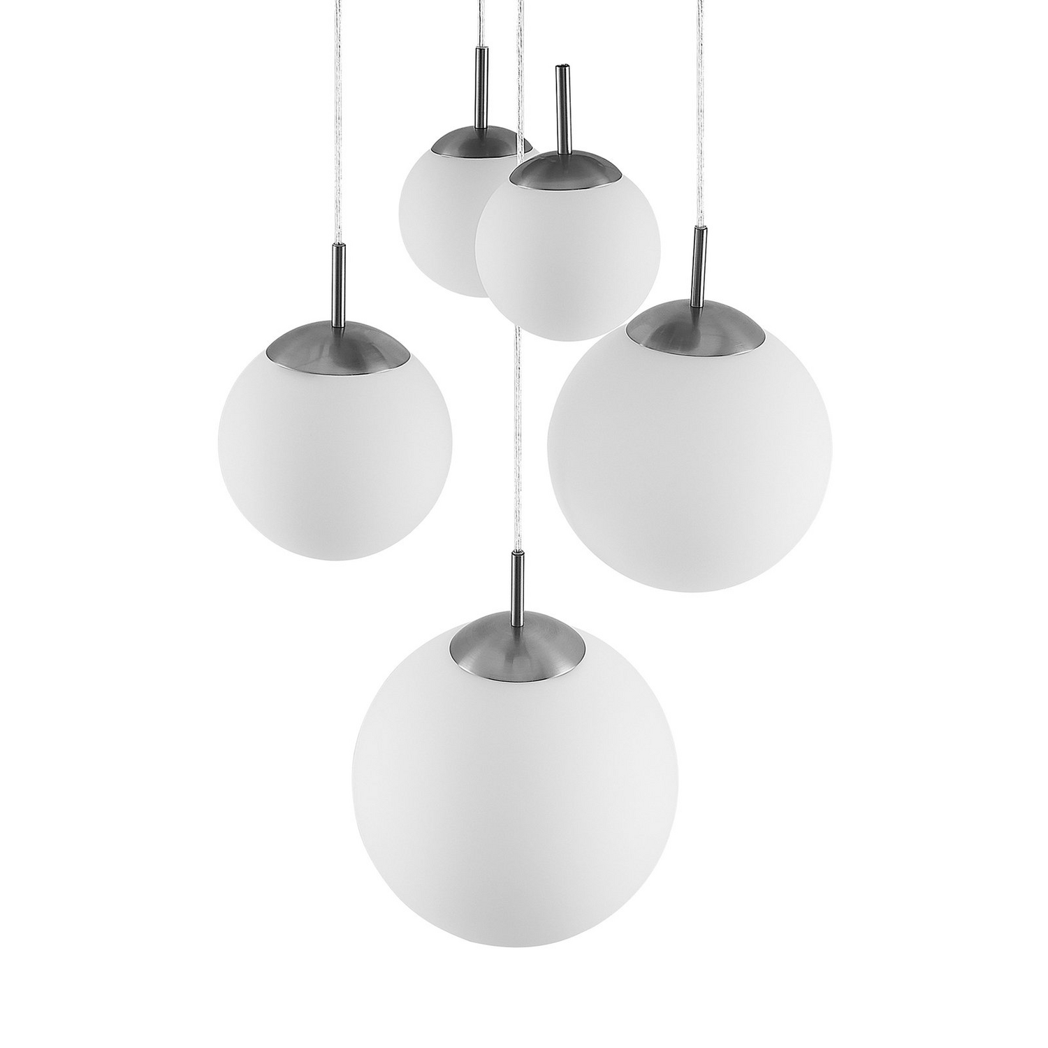 B-Ware Lindby Heleska Hängeleuchte Deckenlampe Lampe Leuchte E27 Glaskugeln Fünfflam782