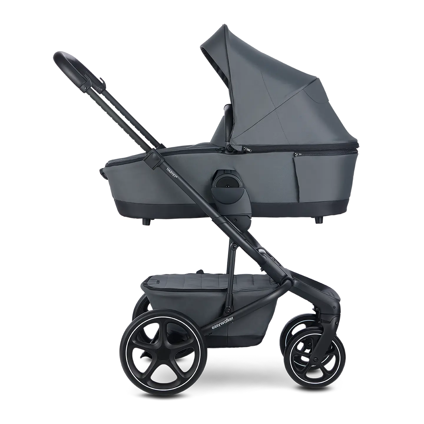 B-Ware Easywalker Set Harvey⁵ Premium Kombi Kinderwagen Mineral Grey Mit Wanne