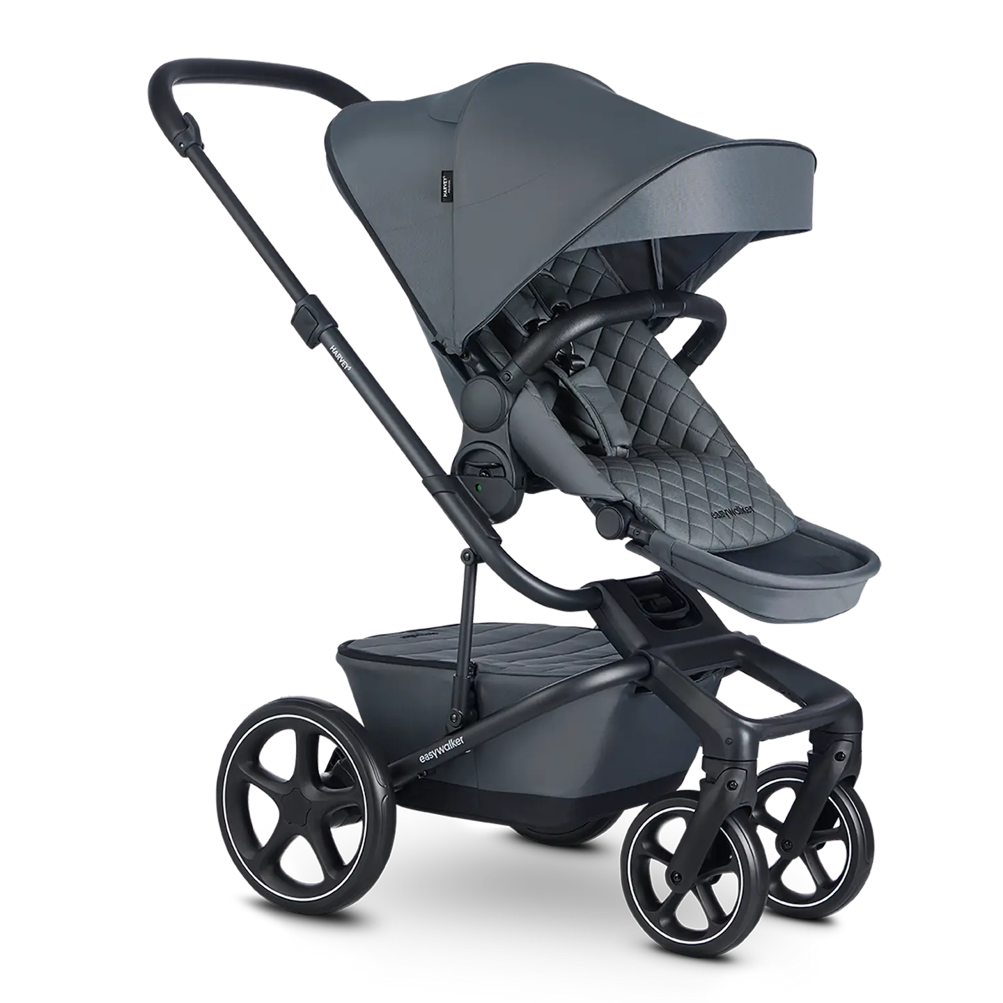 B-Ware Easywalker Set Harvey⁵ Premium Kombi Kinderwagen Mineral Grey Mit Wanne