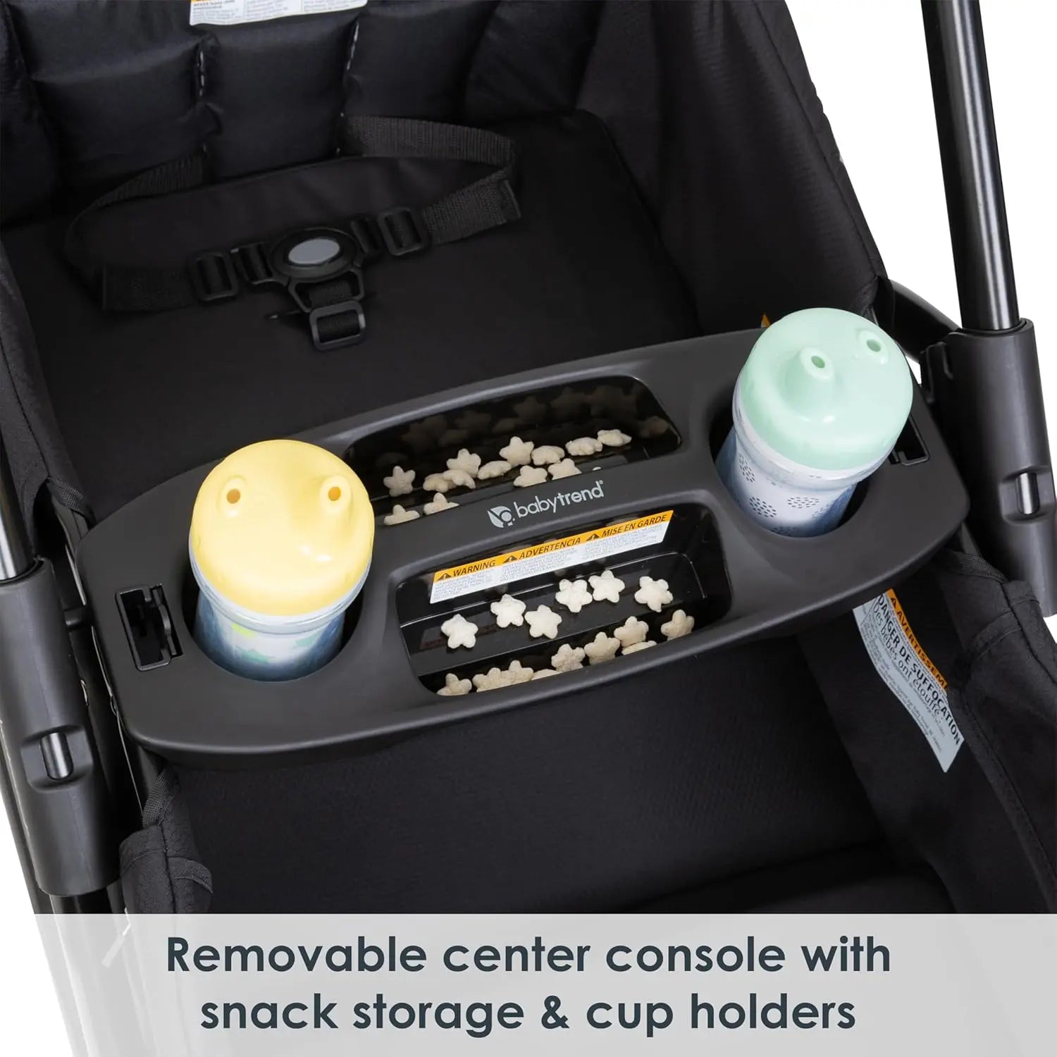 B-Ware Baby Trend Kinderwagen Wagen Buggy Ultra Black Sitzplatz 2 Kinder Laderaum 50kg