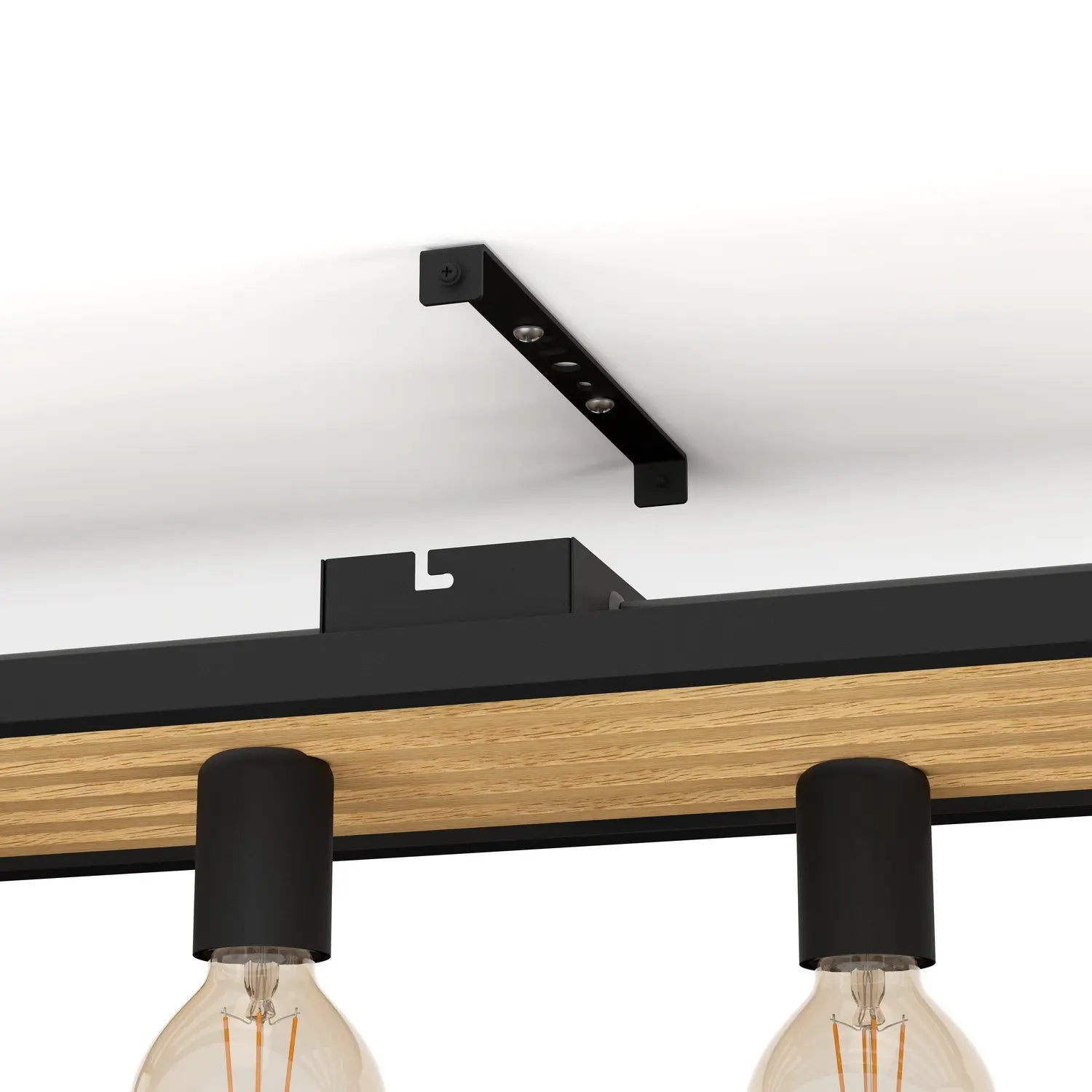 B-Ware Eglo Deckenleuchte Deckenlampe Holz Braun E27 Beleuchtung Consett - 9002759437244