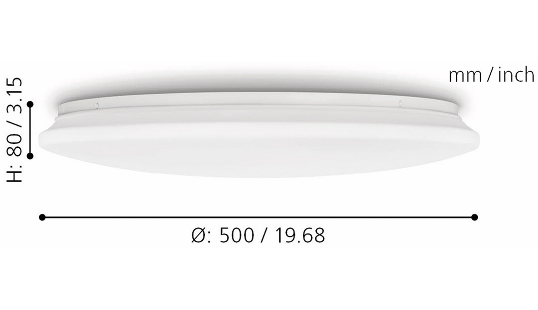 Eglo Led Deckenleuchte Leuchte Pogliola 36 W 3350lm 3000 K 490mm Siehe Text B-Ware - 9002759755034