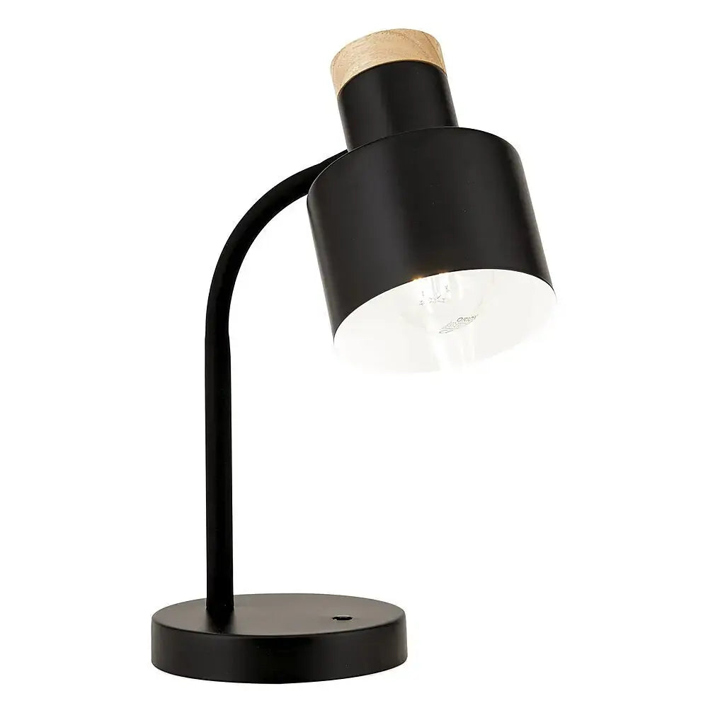 B-Ware Orion Tischleuchte Tischlampe Gili Schwarz Schwenkkopf Schalter E27 Led Lampe - 9003090281084