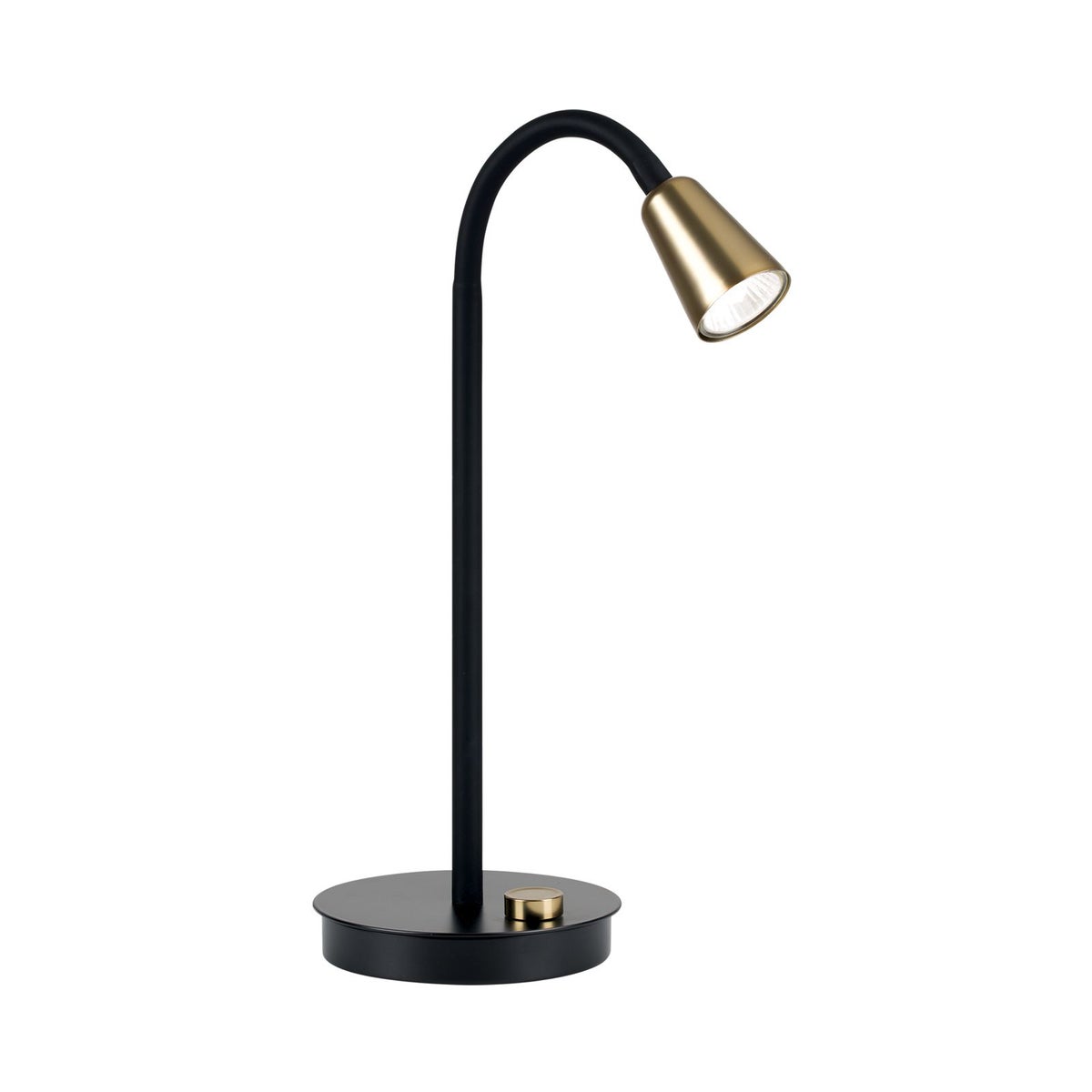 Orion Tischleuchte Tischlampe Dotty Schwarz Gold Leuchte Beleuchtung Wohnzimmer - 9003090281695