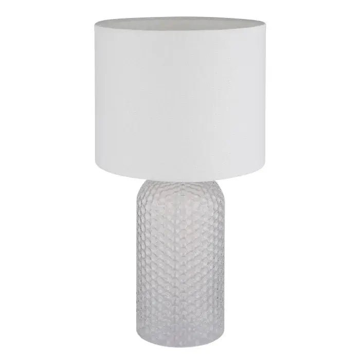 B-Ware Globo Tischleuchte Tischlampe Weiß Glas Textil Schalter Kabel E27 1x60 W 230 V - 9003371475546