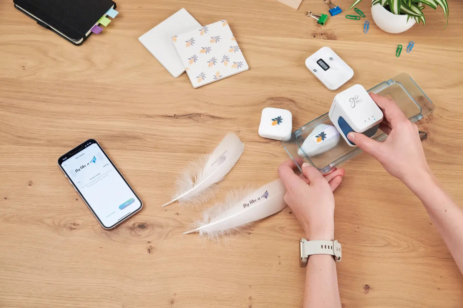 B-Ware Colop Markiergerät Mobiles Drucker E Mark Go Weiß Modell Mobiles Druckgerät - 9004362530992