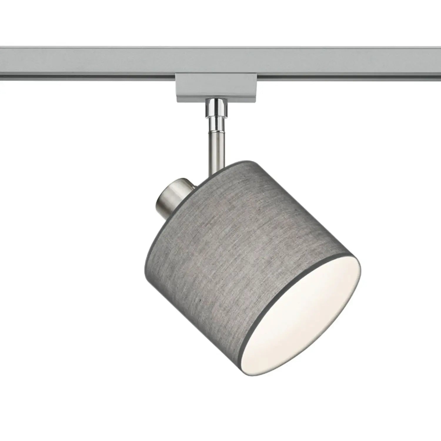 B-Ware Trio Lighting Spot Strahler Du Oline Grau Metall Textil Schienensystem 2 Stück - 9005973
