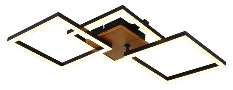 B-Ware Globo Deckenleuchte Kerry Lampe Led Leuchte Dunkelbraun Opal Schwarz 3.000 K - 9007371443222