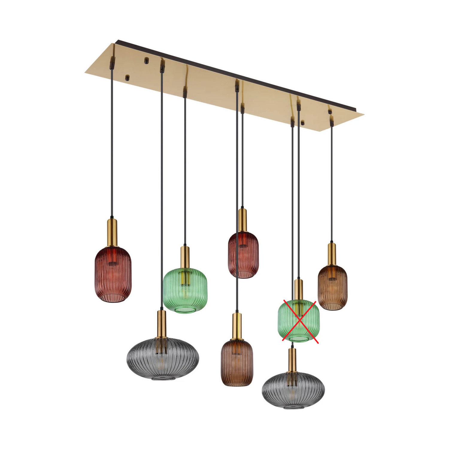 Globo Lighting Normy Hängeleuchte Pendelleuchte Messingfarben Siehe Text/Foto B-Ware - 9007371443697