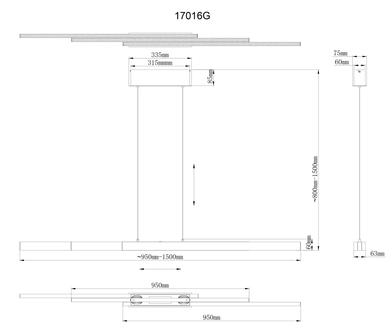 B-Ware Globo Hängeleuchte Pendelleuchte Led Ethan Altmessing 150cm Cct Höhenverstellbar - 9007371465248