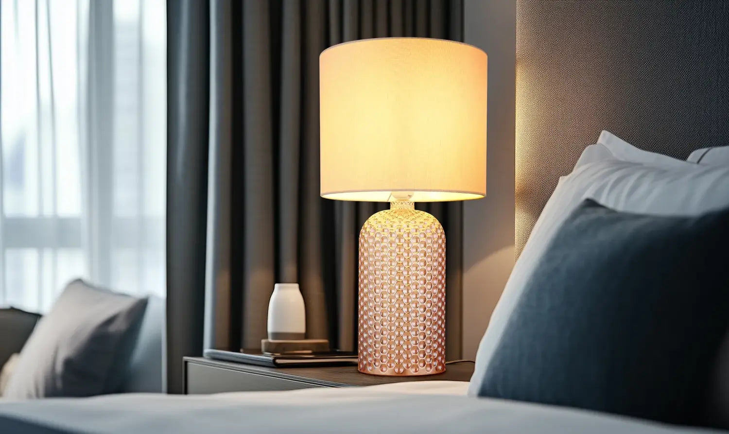 B-Ware Globo Tischleuchte Lampe Sofia Wohnzimmerleuchte 50 Cm Champagnerfarben E27 Glas - 9007371484546