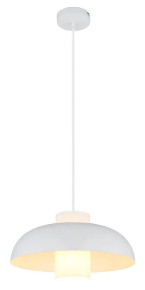 B-Ware Globo Pendelleuchte Hängelampe Lowe Weiß Metall Glas Beleuchtung E27 Led ø 38 Cm