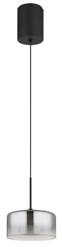 B-Ware Globo Pendelleuchte Hängeleuchte Led Belinda Rauchglas Eisen Schwarz ø 15 Cm - 9007371522309