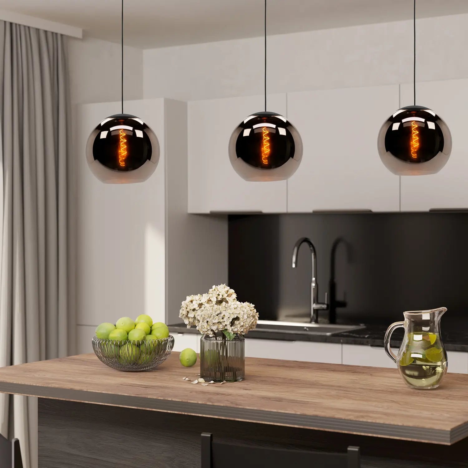 B-Ware Eglo Hängeleuchte Pendelleuchte Cordoba Schwarz 3 Flammig E27 Led 125 Cm Lampe - 9008606222216