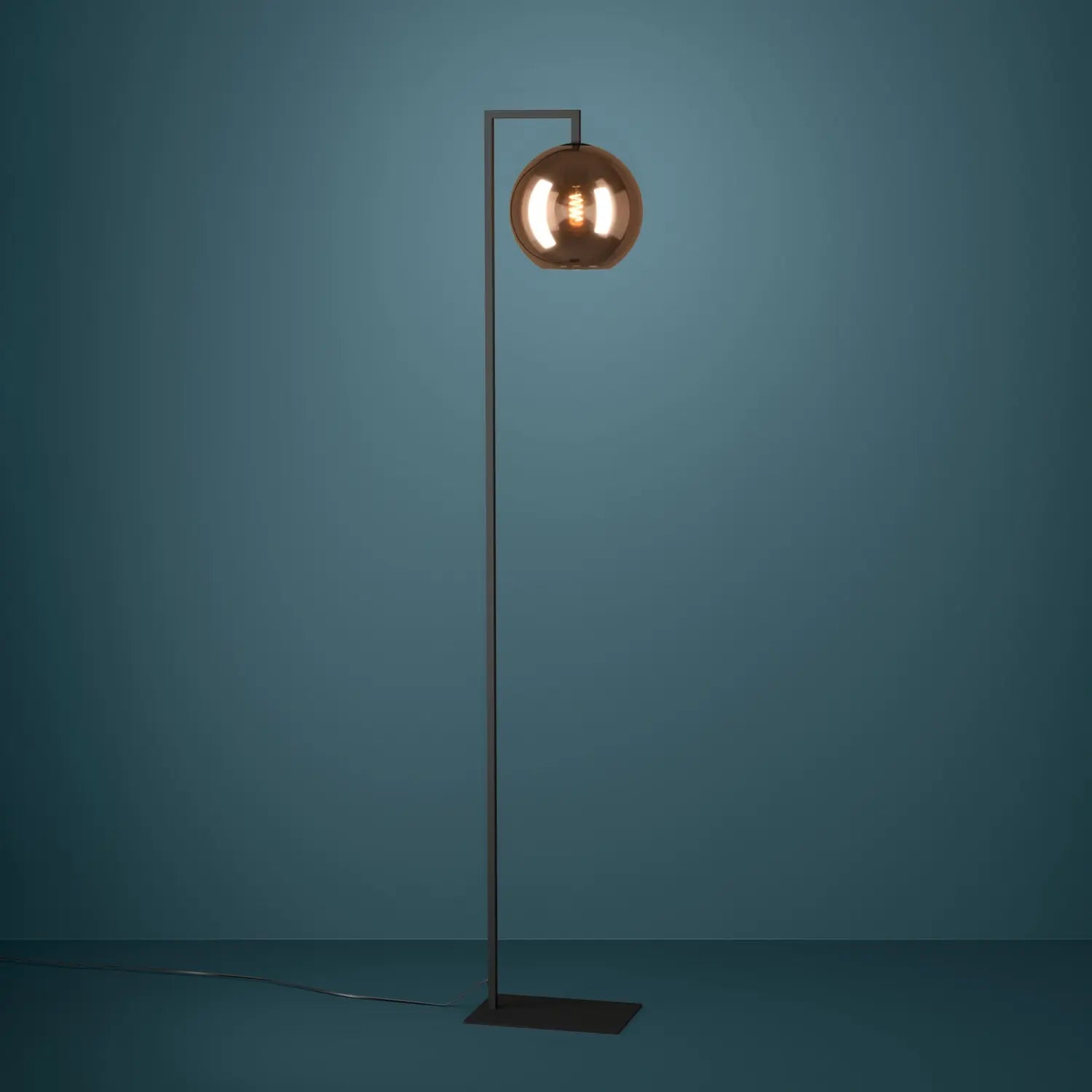 B-Ware Stars Of Light Stehleuchte Stehlampe Cordoba Glas Kupferfarben Schwarz 171,5 Cm - 9008606259830