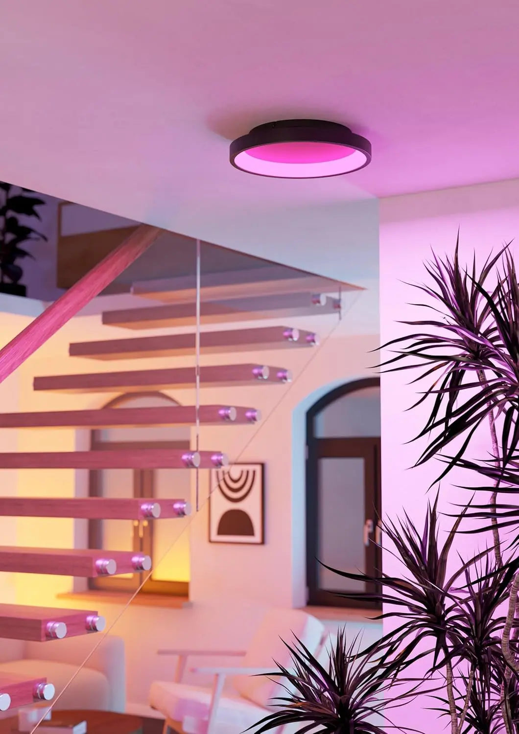 B-Ware Eglo Deckenlampe Leuchte Smart Led Loretello Z Connect Rund Schwarz Bluetooth - 9008606358243