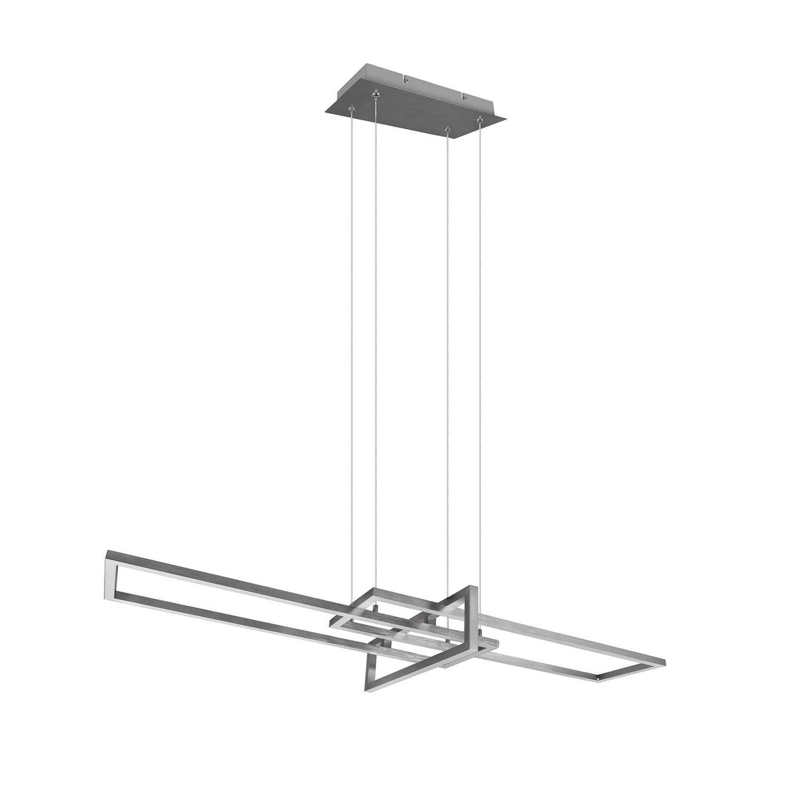 TRIO LIGHTING Hängeleuchte Salinas LED Pendelleuchte dimmbar nickel matt - 4017807487909