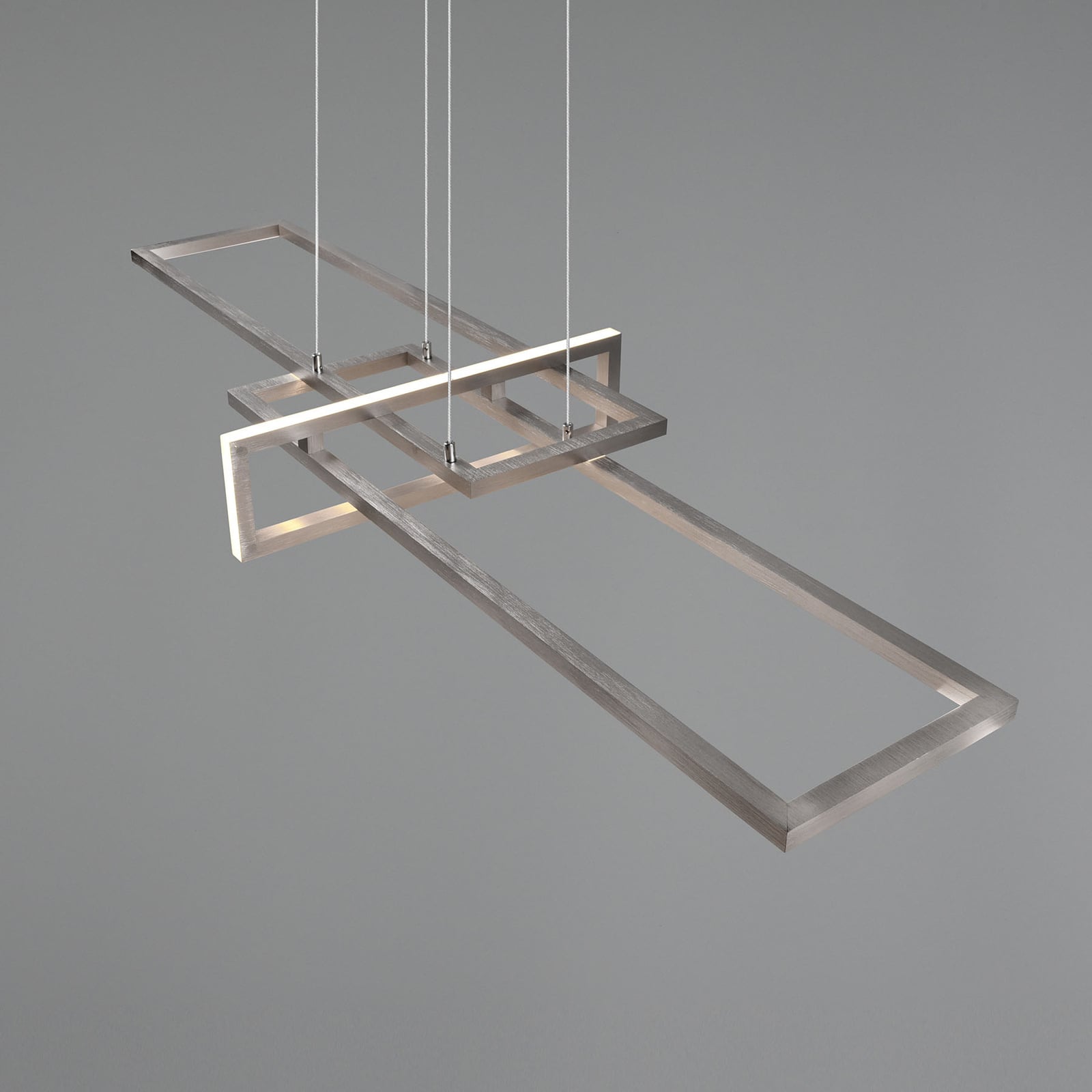 TRIO LIGHTING Hängeleuchte Salinas LED Pendelleuchte dimmbar nickel matt - 4017807487909