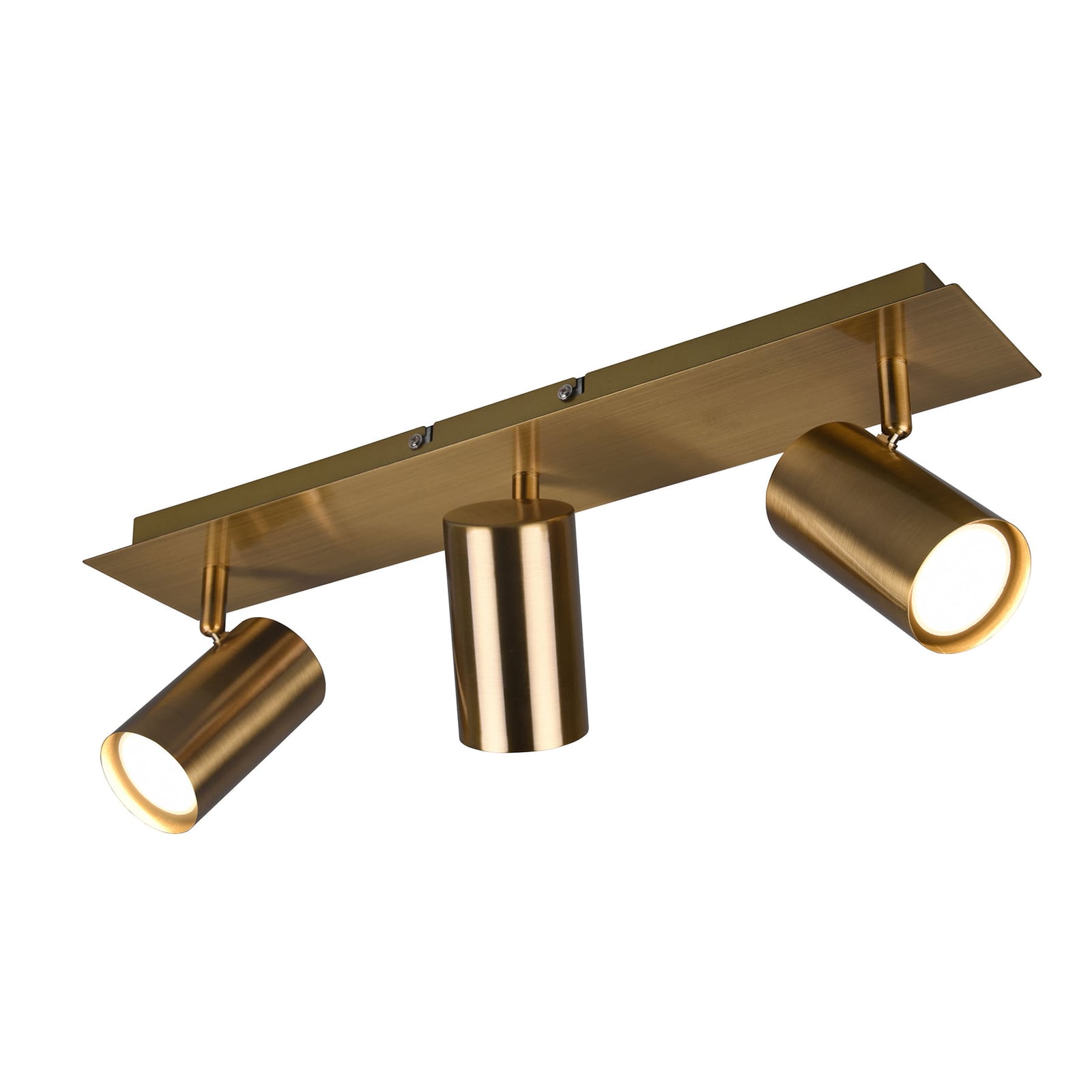TRIO LIGHTING Deckenstrahler Marley 3-flammig LED dimmbar altmessing 48x9cm - 4017807490572