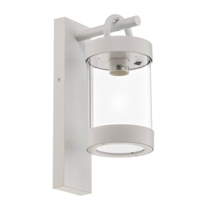 B-Ware TRIOLighting Außenwandleuchte Sambesi LED Gartenlampe Dämmerungssensor weiß 33cm