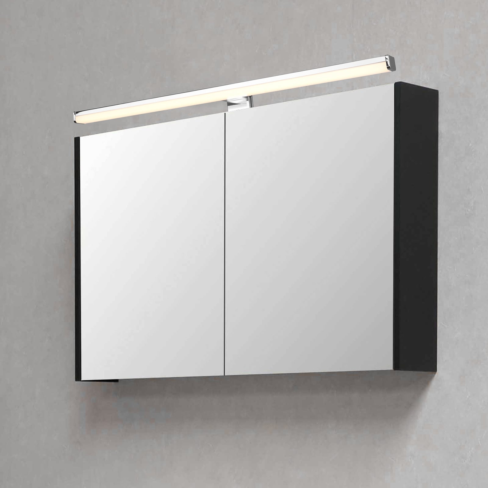 TRIO LIGHTING Wandleuchte Lino LED Wandlampe Badezimmerlampe chrom weiß 60x6cm - 4017807507614