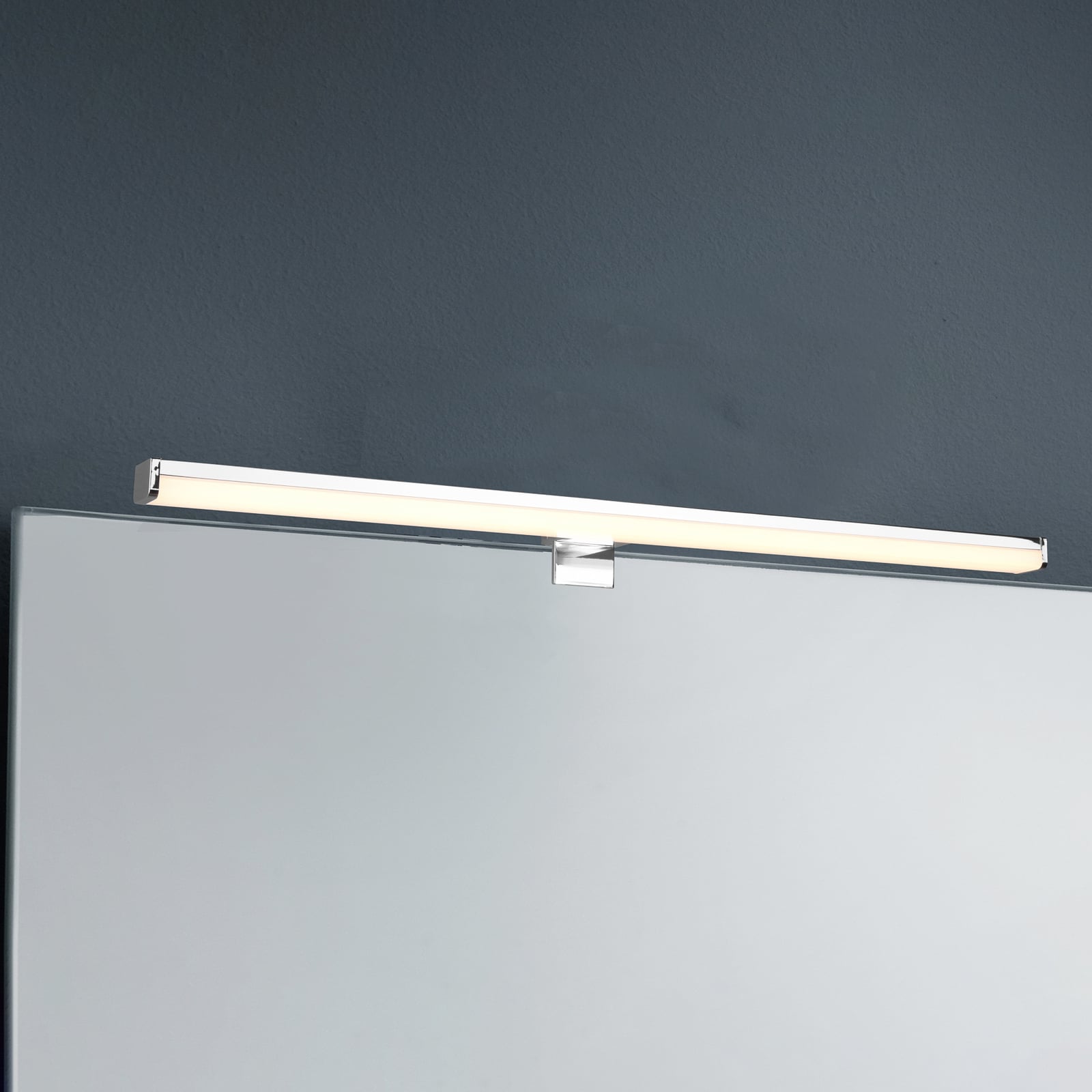 TRIO LIGHTING Wandleuchte Lino LED Wandlampe Badezimmerlampe chrom weiß 60x6cm - 4017807507614