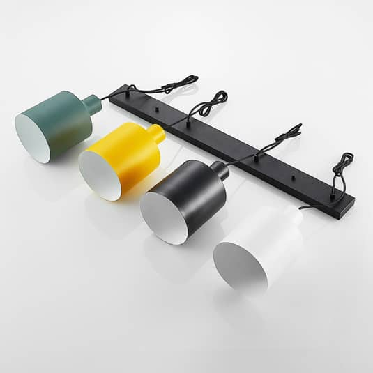 B-Ware Lindby Tirane Hängeleuchte Hängeleuchte Lampe Leuchte Bunte Schirme Eisen