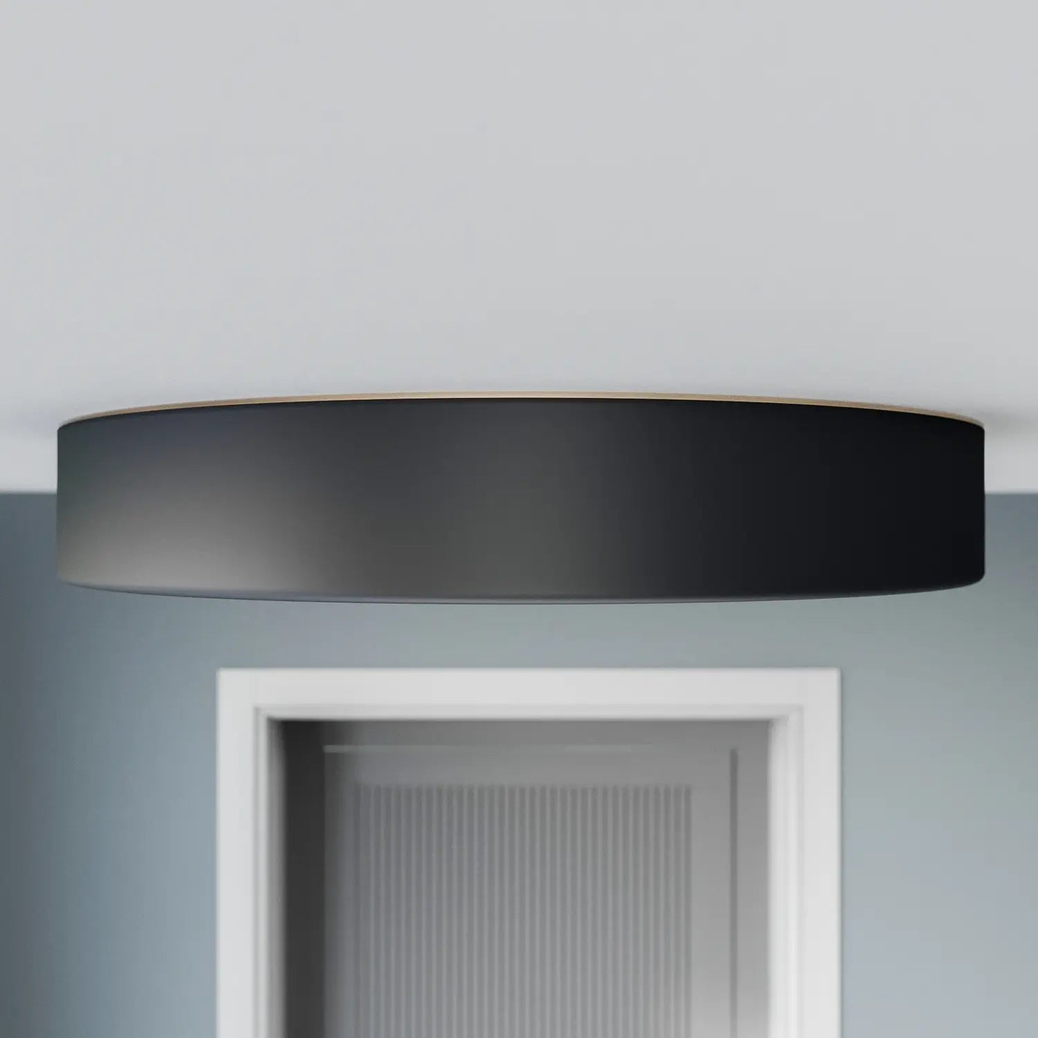 B-Ware Temar Lighting Deckenleuchte Lampe Cleo Schwarz Metall E27 ø 50 Cm Ip20