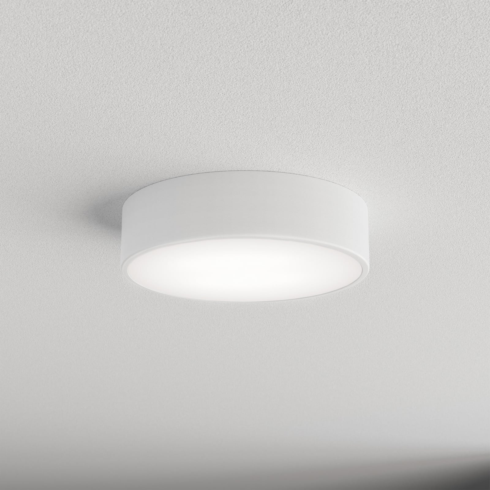 Deckenleuchte Cleo LED Lampe dimmbar Stahl Glas weiß Ø30cm IP20 E27 2-flammig - 5907623689702