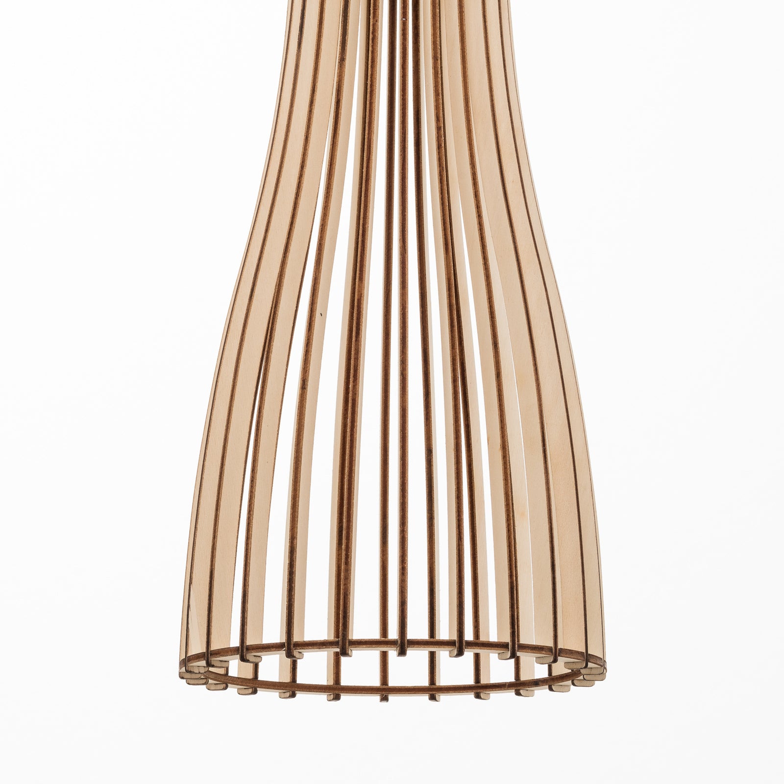Hängeleuchte Bottle einflammig LED Pendelleuchte dimmbar schwarz Holz Stahl 41cm - 5907623620224