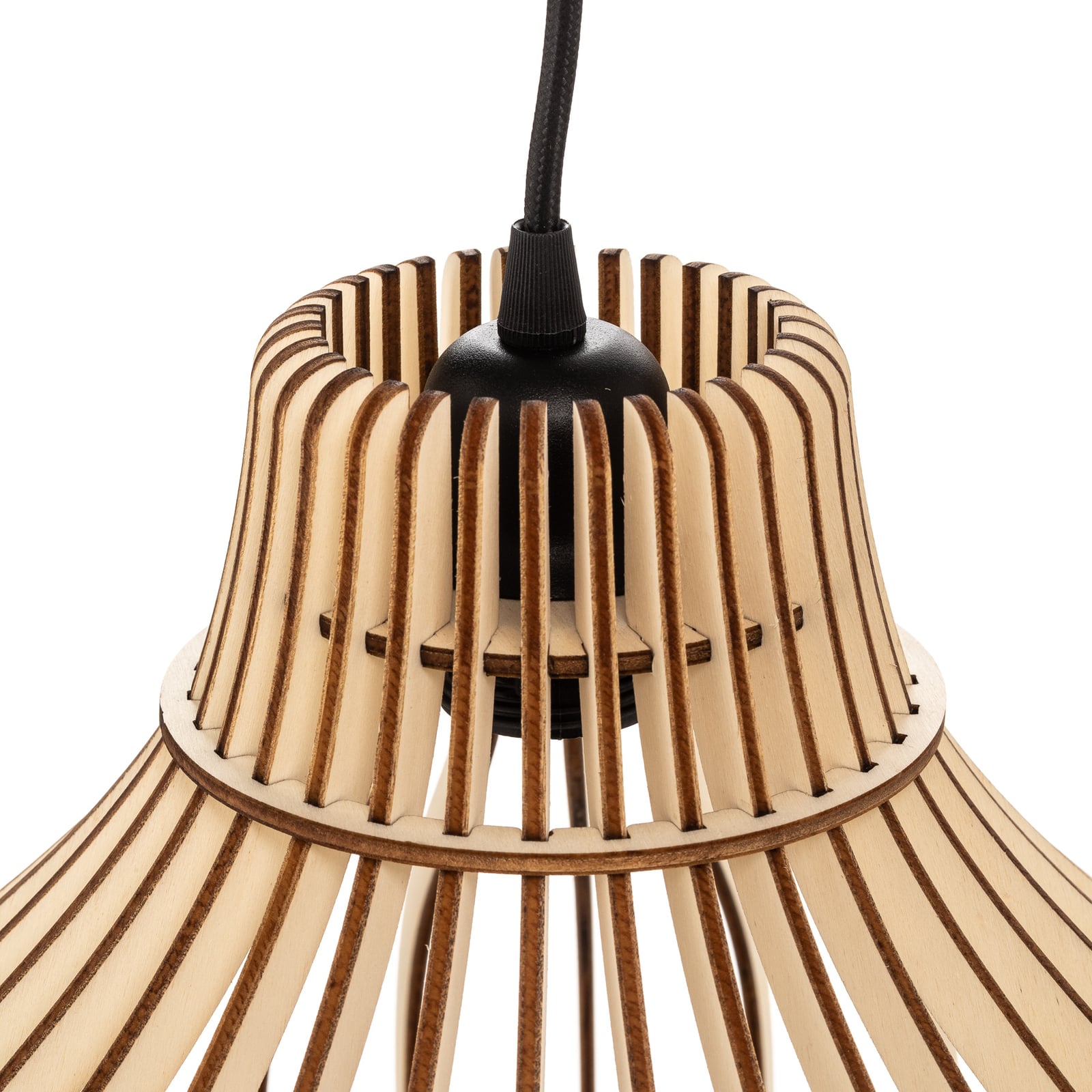 Euluna Hängeleuchte Barrel mit Holzschirmen Deckenlampe Deko-Pendelleuchte E27 - 5907623620620