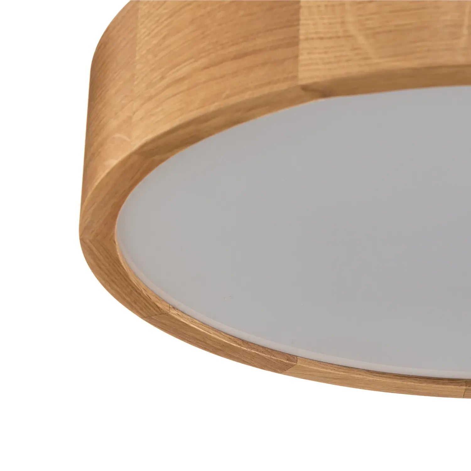 B-Ware Temar Lighting Deckenleuchte Lampe Cleo Deckenlampe Eichenholz ø37,5cm E27 Dr375