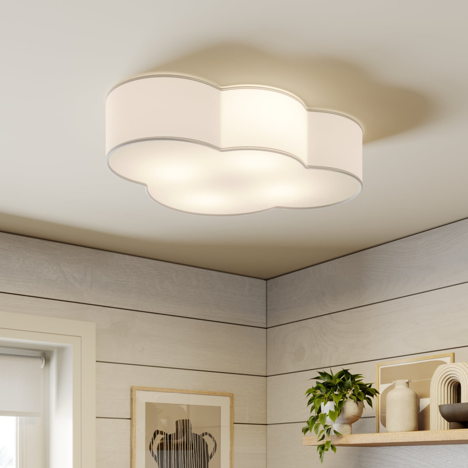 Deckenleuchte Cloud LED Lampe dimmbar 4-flg E27 weiß 62x48cm Made in Europe - 5901780515331
