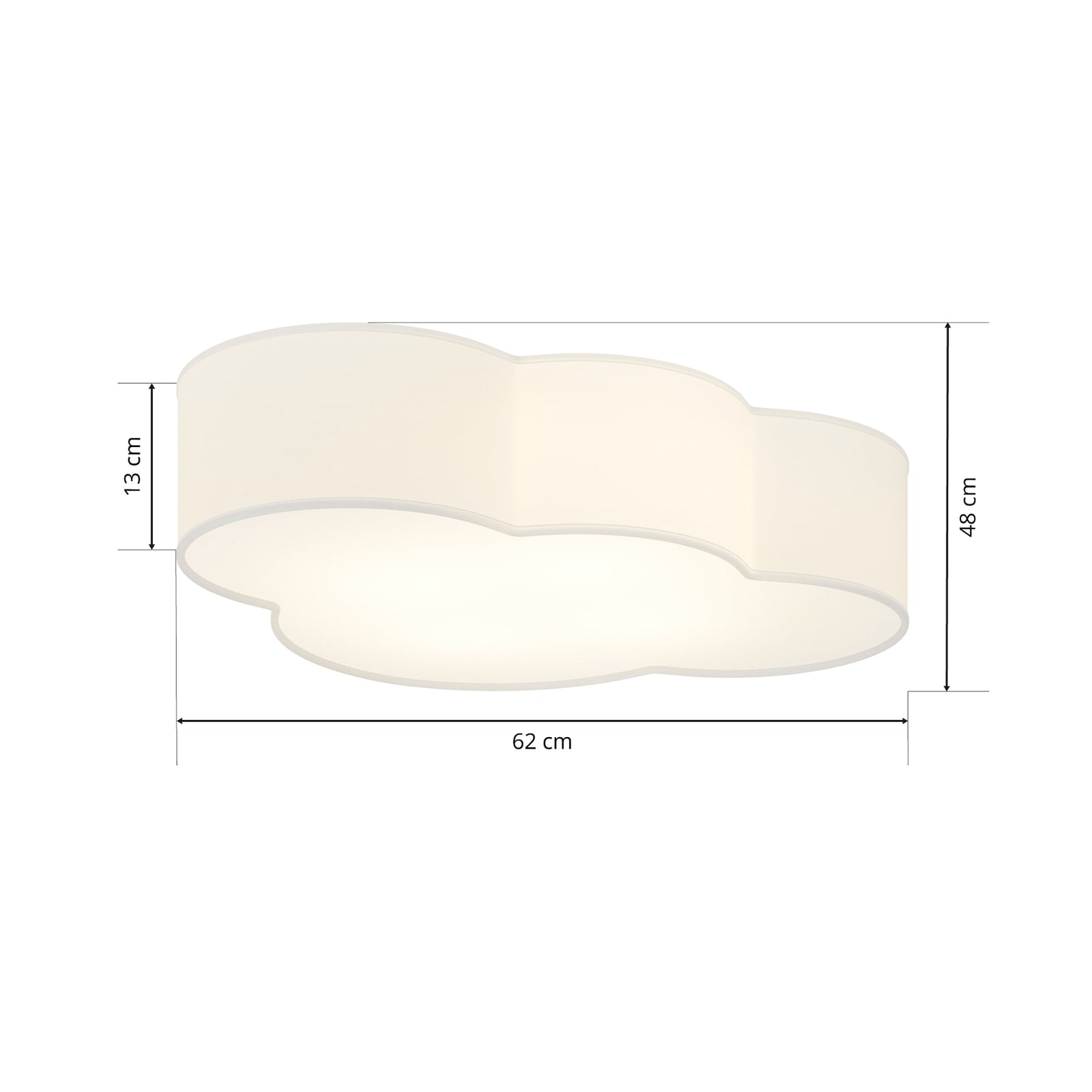 Deckenleuchte Cloud LED Lampe dimmbar 4-flg E27 weiß 62x48cm Made in Europe - 5901780515331