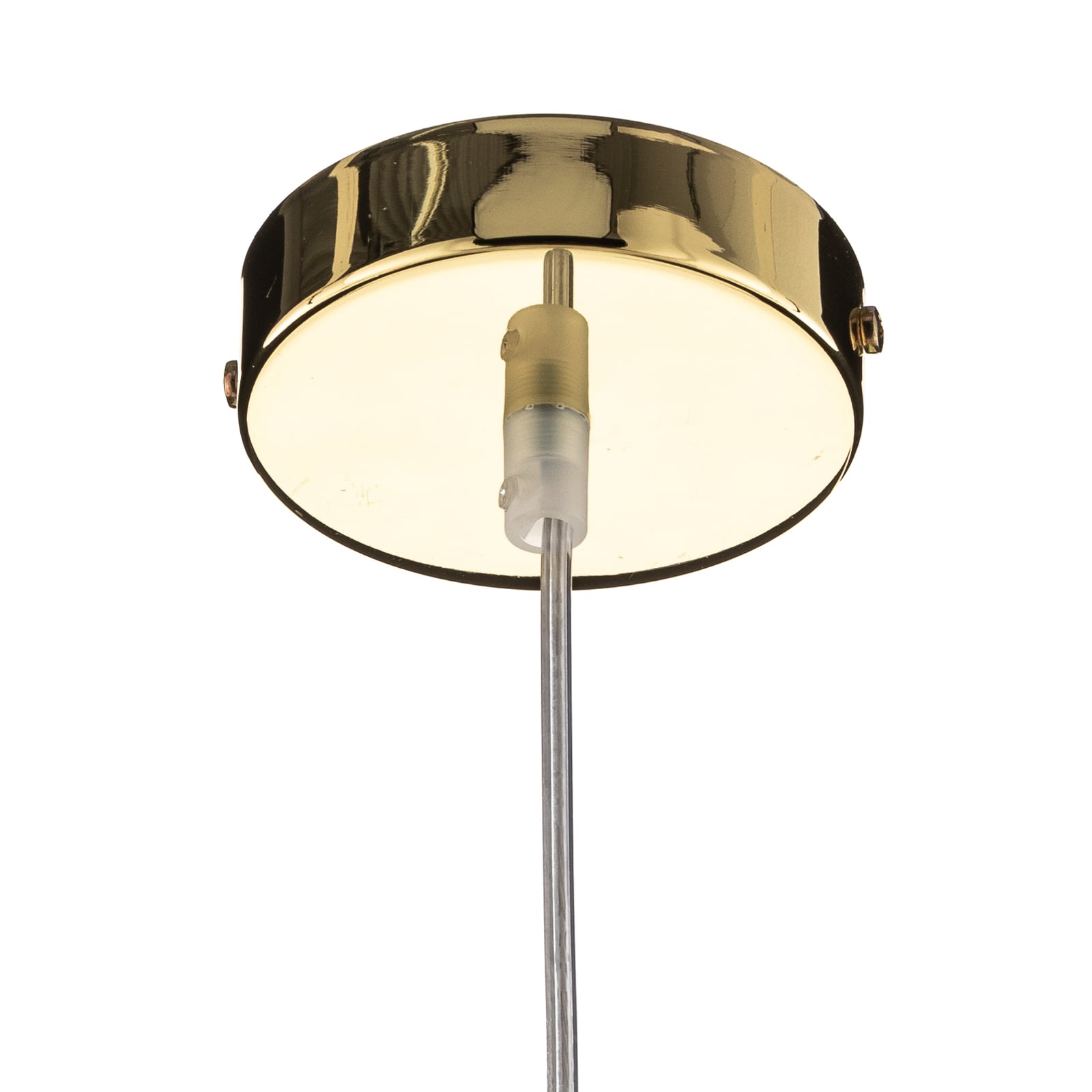 Hängeleuchte Cubus Pendelleuchte Lampe dimmbar transparent gold Ø30cm E27 80W - 5901780527426
