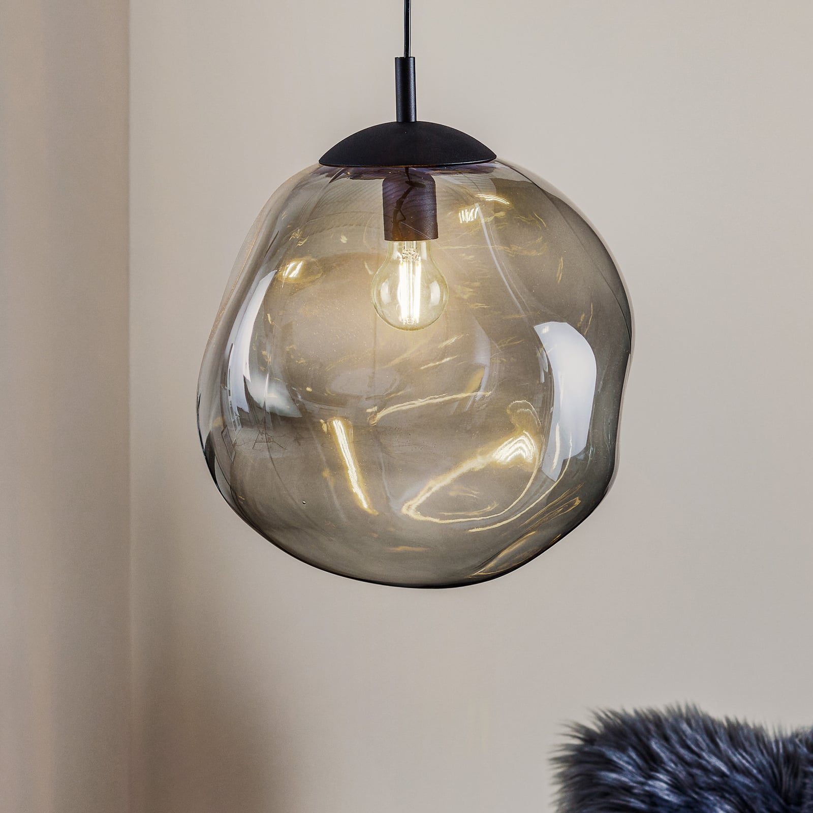 TK-Lighting Hängeleuchte Pendelleuchte Sol LED Lampe dimmbar schwarz rauchgrau - 5901780542641