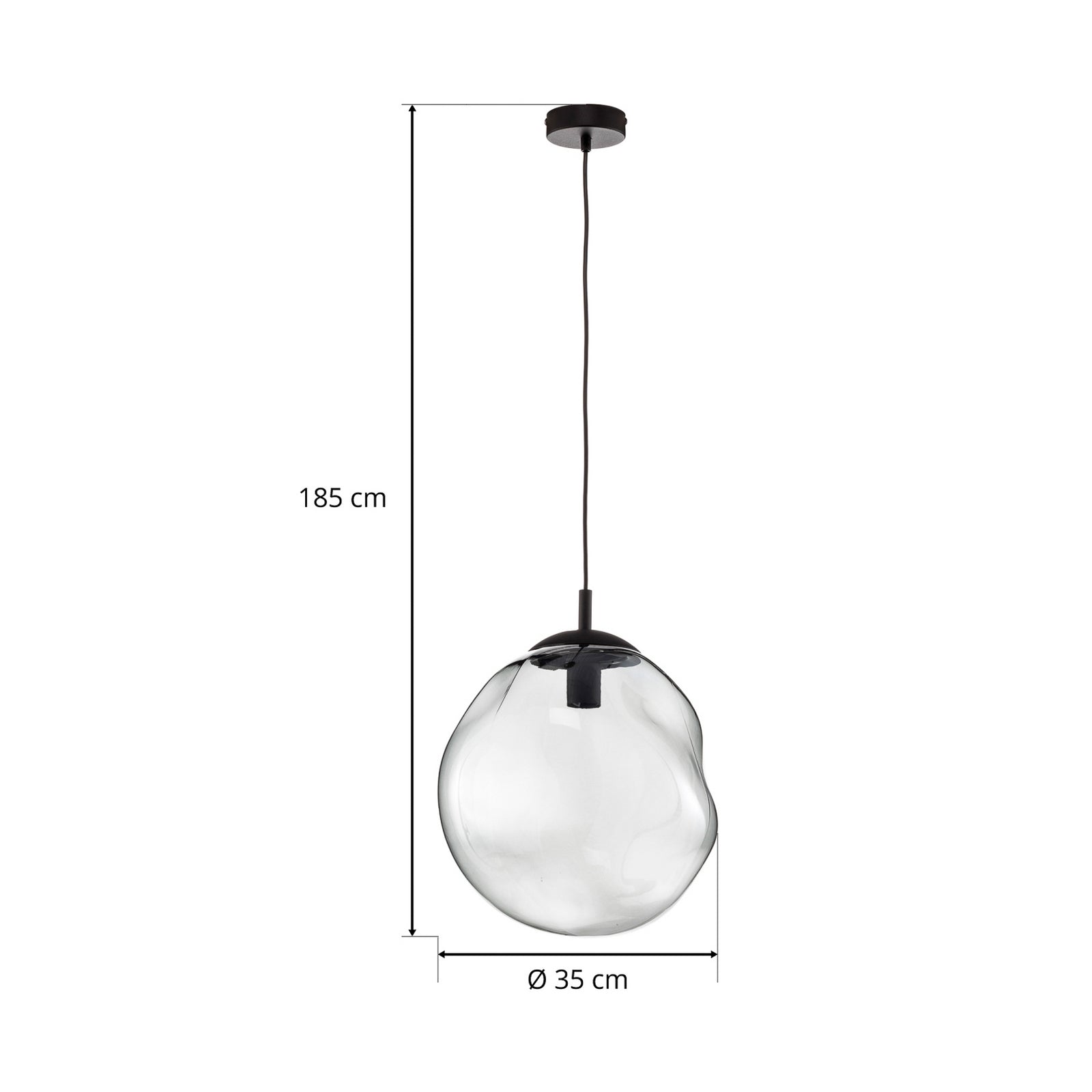 TK-Lighting Hängeleuchte Pendelleuchte Sol LED Lampe dimmbar schwarz rauchgrau - 5901780542641