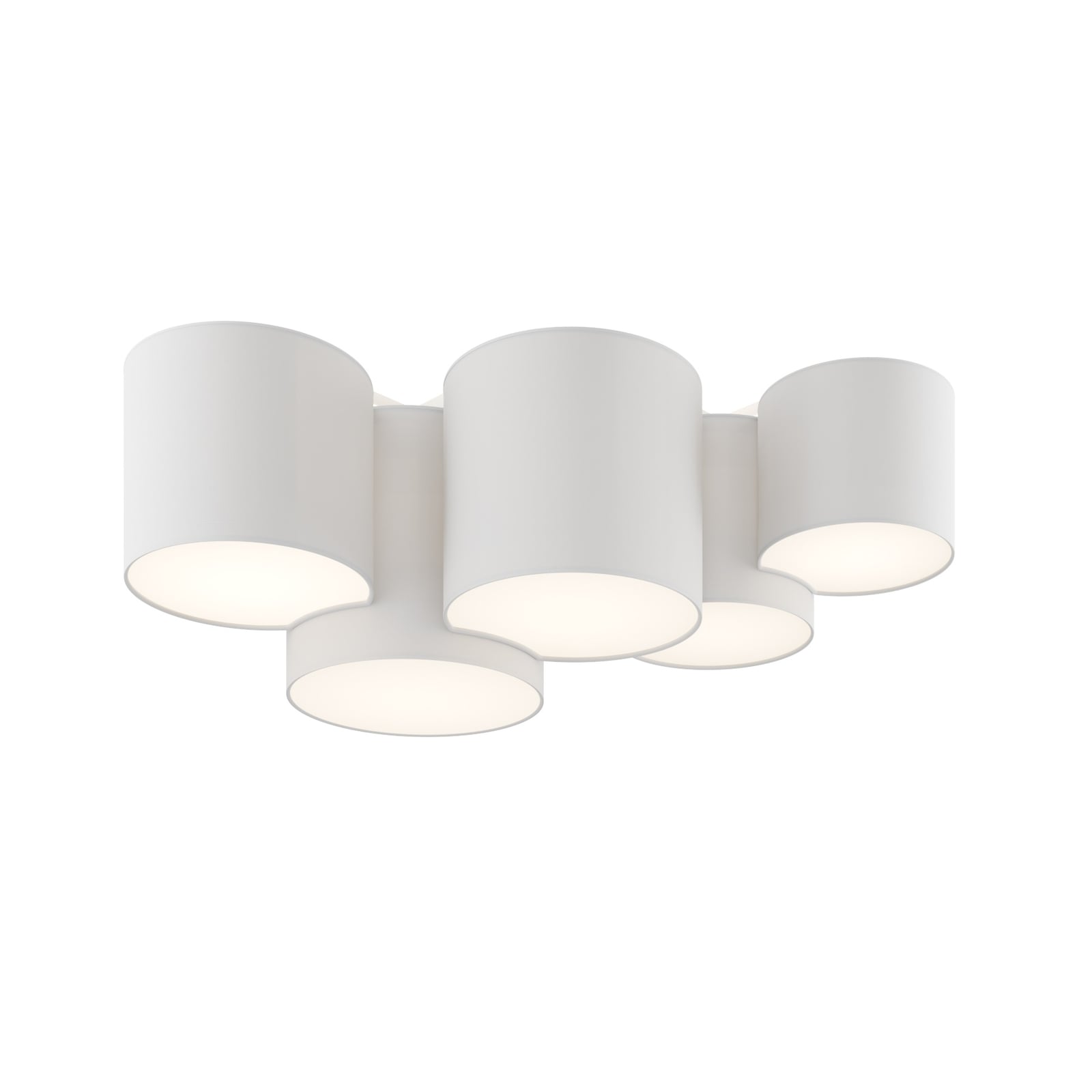 TK Lighting Deckenleuchte Mona 5-flammig LED Lampe Leuchte dimmbar weiß 83x48cm - 5901780534431