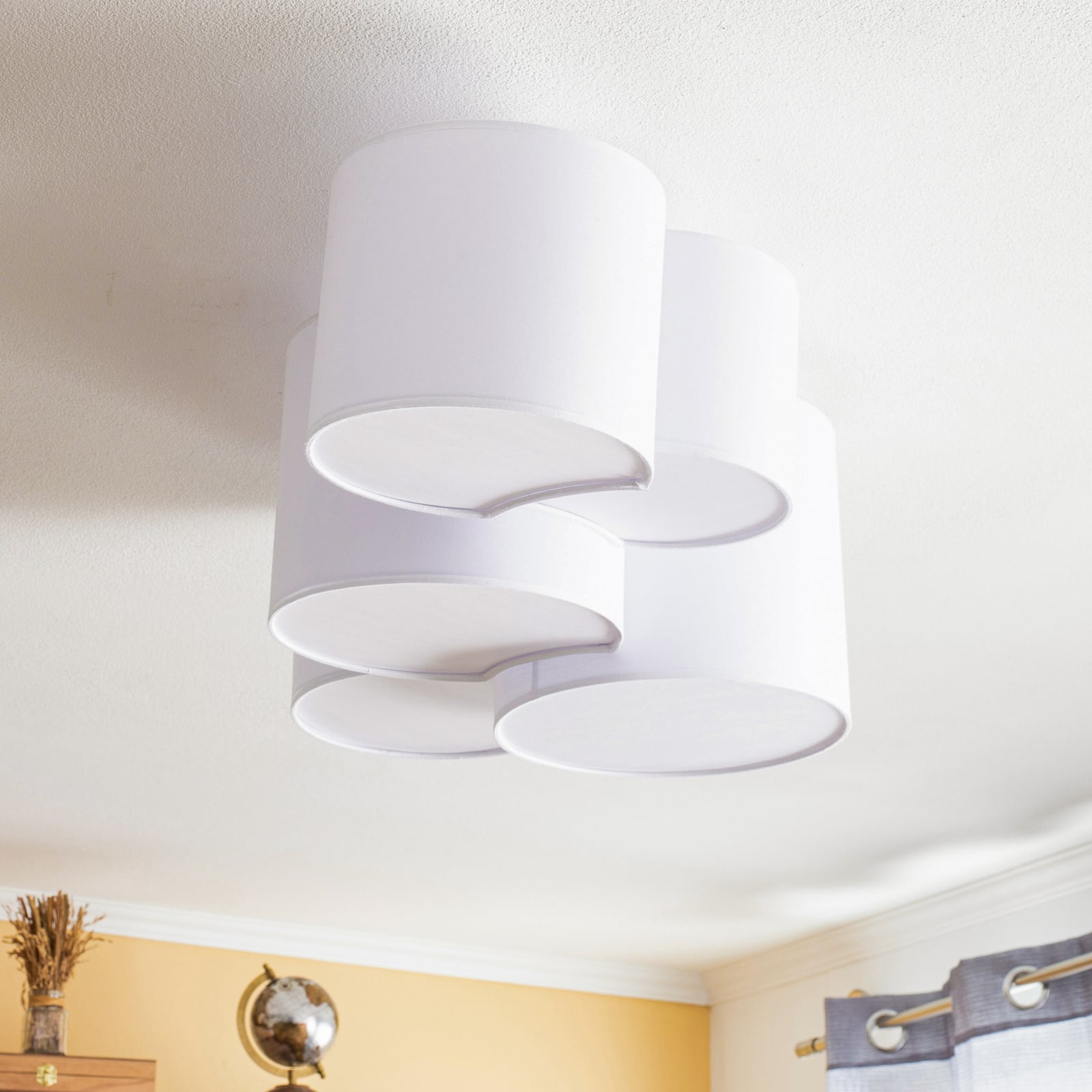 TK Lighting Deckenleuchte Mona 5-flammig LED Lampe Leuchte dimmbar weiß 83x48cm - 5901780534431