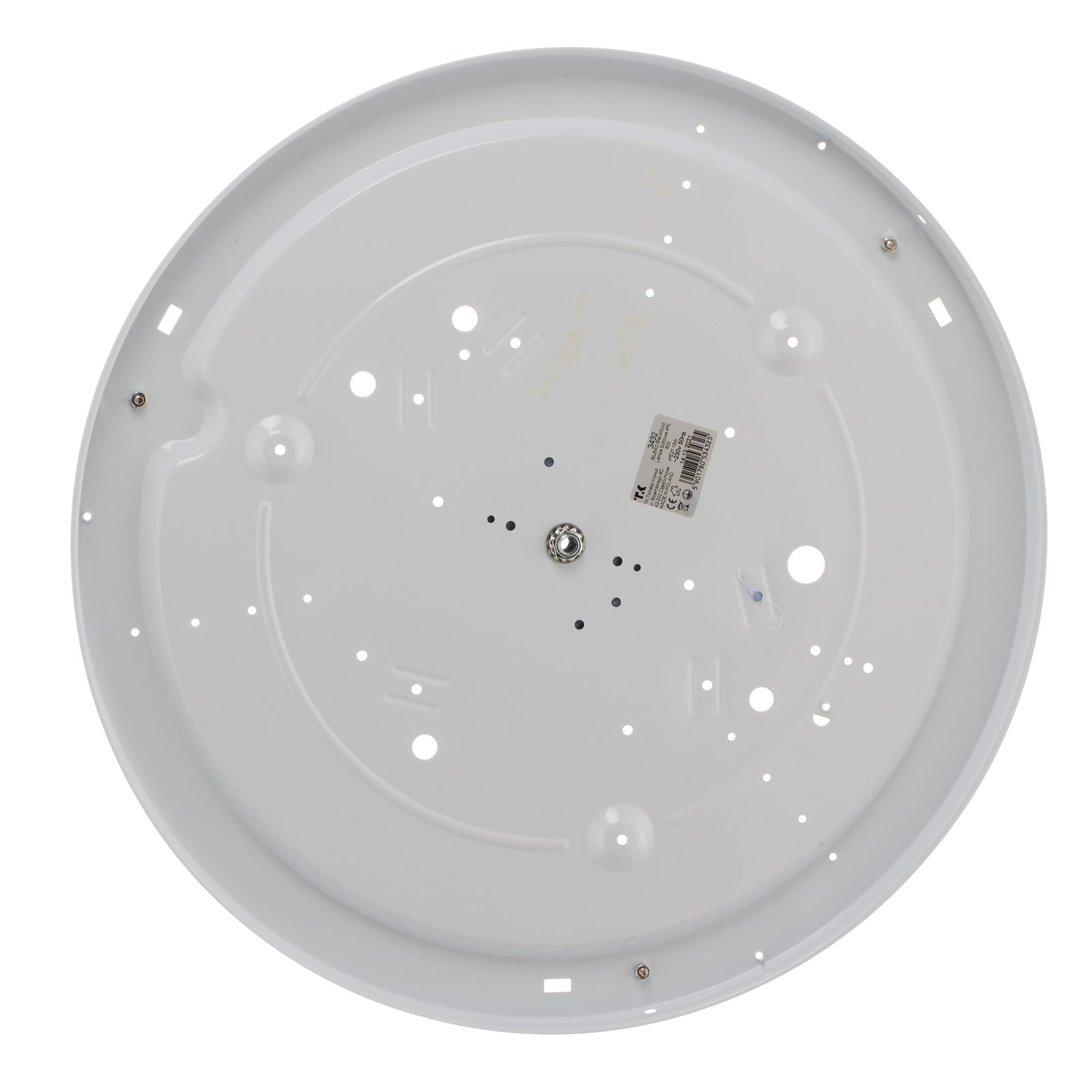 TK-Lighting Deckenleuchte Rondo LED dimmbar grau 60cm Durchmesser Metall Textil - 5901780515843