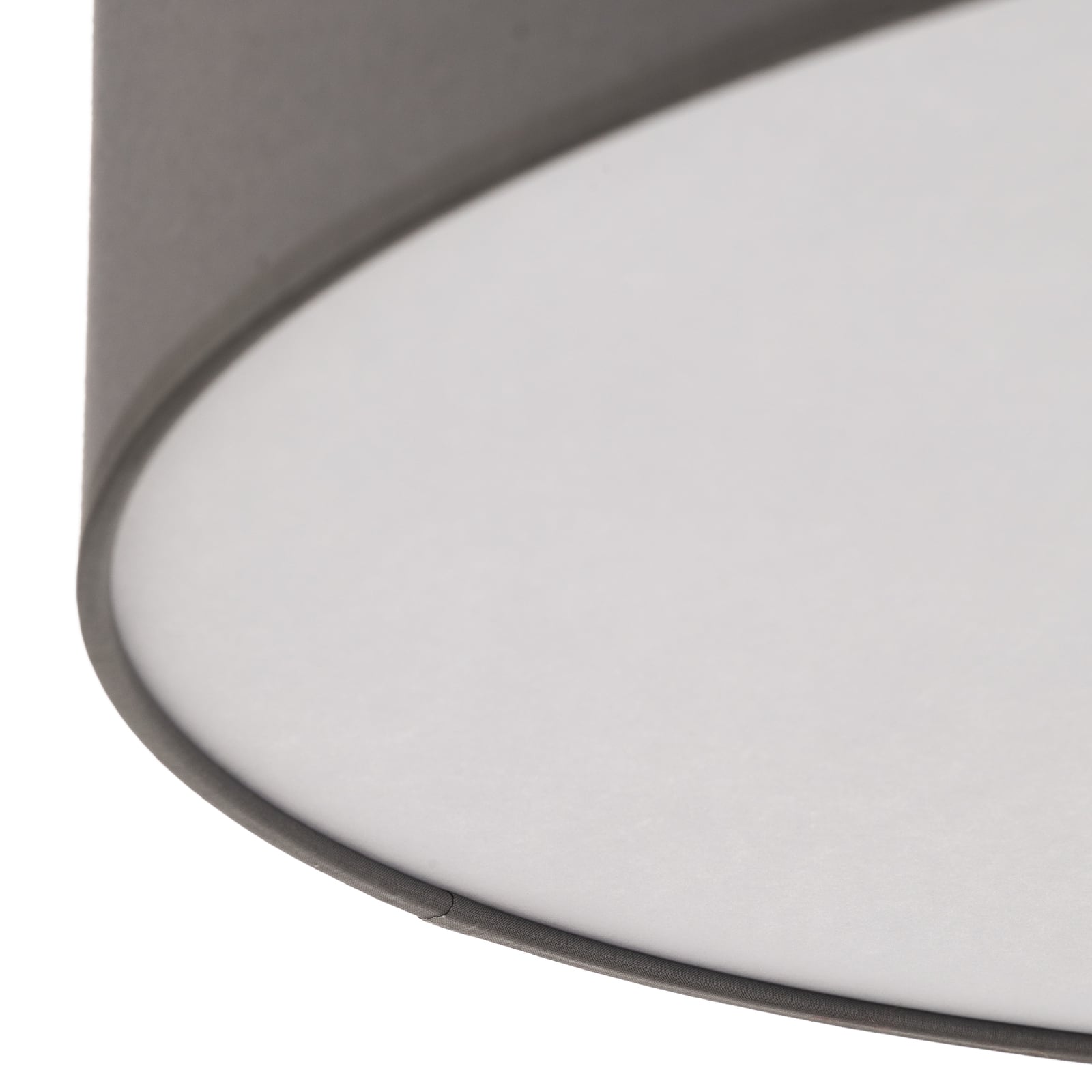 TK-Lighting Deckenleuchte Rondo LED dimmbar grau 60cm Durchmesser Metall Textil - 5901780515843