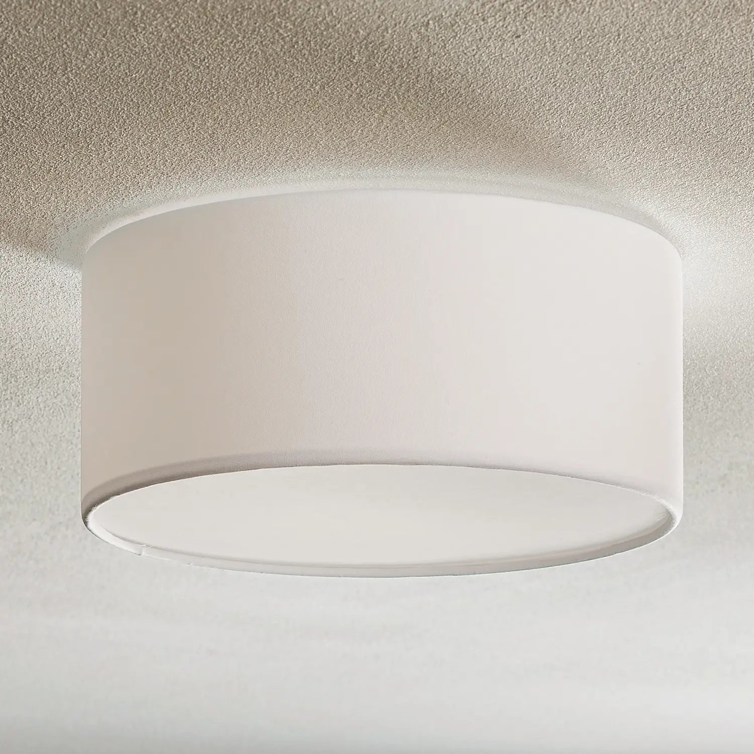 B-Ware Tk Lighting Deckenleuchte Lampe Rondo Weiß Metall Textil Wohnzimmer Esszimmer - 90502889050288