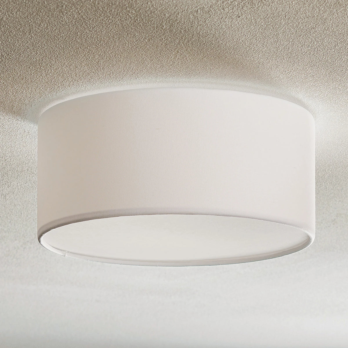 TK Lighting Deckenleuchte Lampe Rondo Weiß Metall Textil Wohnzimmer Esszimmer - 90502889050288