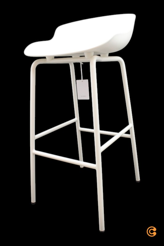 Normann Copenhagen Hyg Barhocker Sitzhocker Hocker Sitz Barstuhl H 75 cm weiß