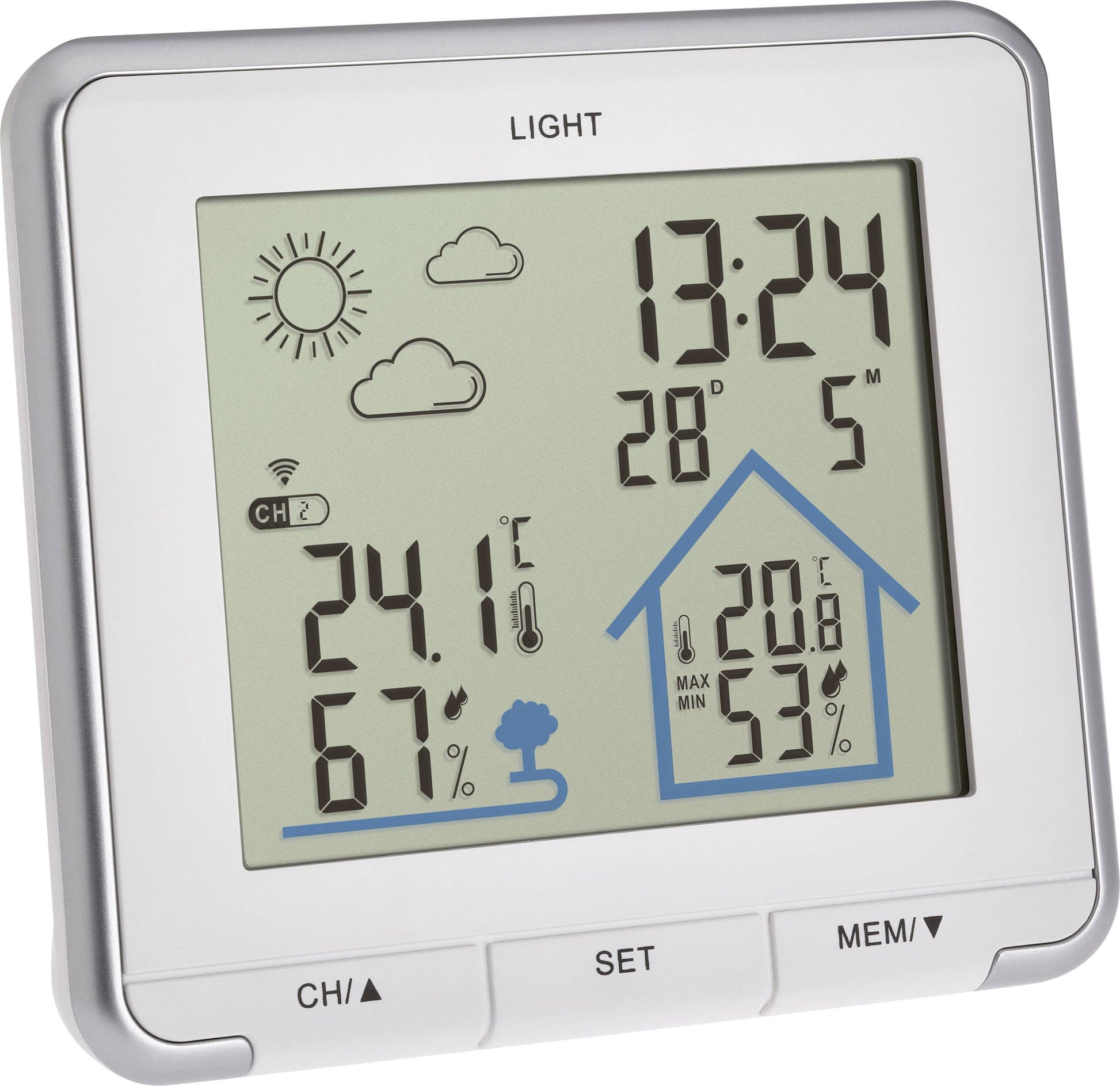 TFA Dostmann LIFE 35.1153.02 Funk-Wetterstation Wetter Thermometer Hygrometer 1x - 4009816033871