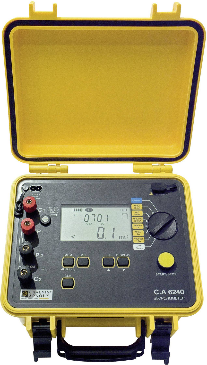 B-Ware Chauvin Arnoux C.A 6240 Micro-Ohmmeter Ohmmessgerät Widerstandsmessgerät