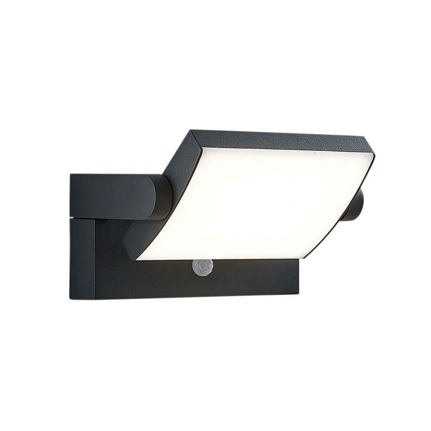 Lindby  Led Außenwandleuchte Sherin Wandleuchte Außenlampe Mit Sensor Dunkelgrau B-Ware