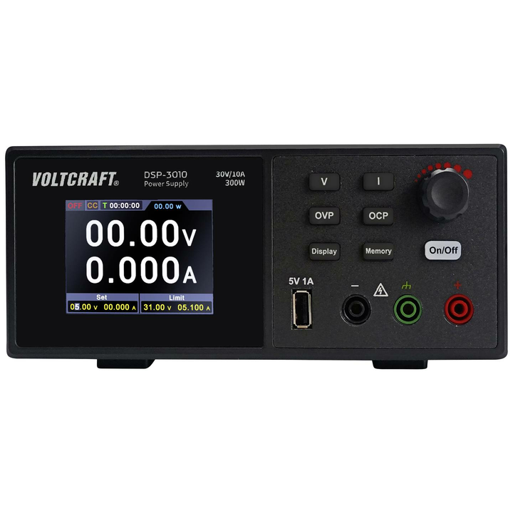 VOLTCRAFT DSP-3010 Labornetzgerät Netzteil 0-30 V 0-10 A 300 W USB 2.0 Buchse