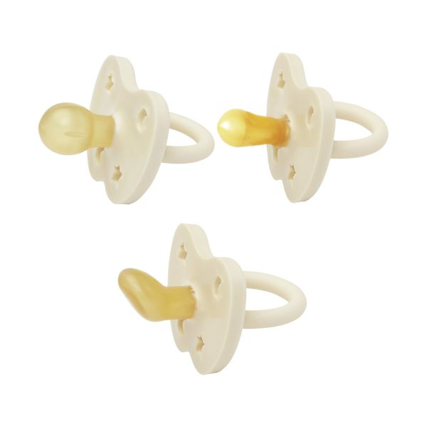 B-Ware Hevea Schnuller Probeschnuller Baby 0 Monate 3er Pack Milky White 6 Sets