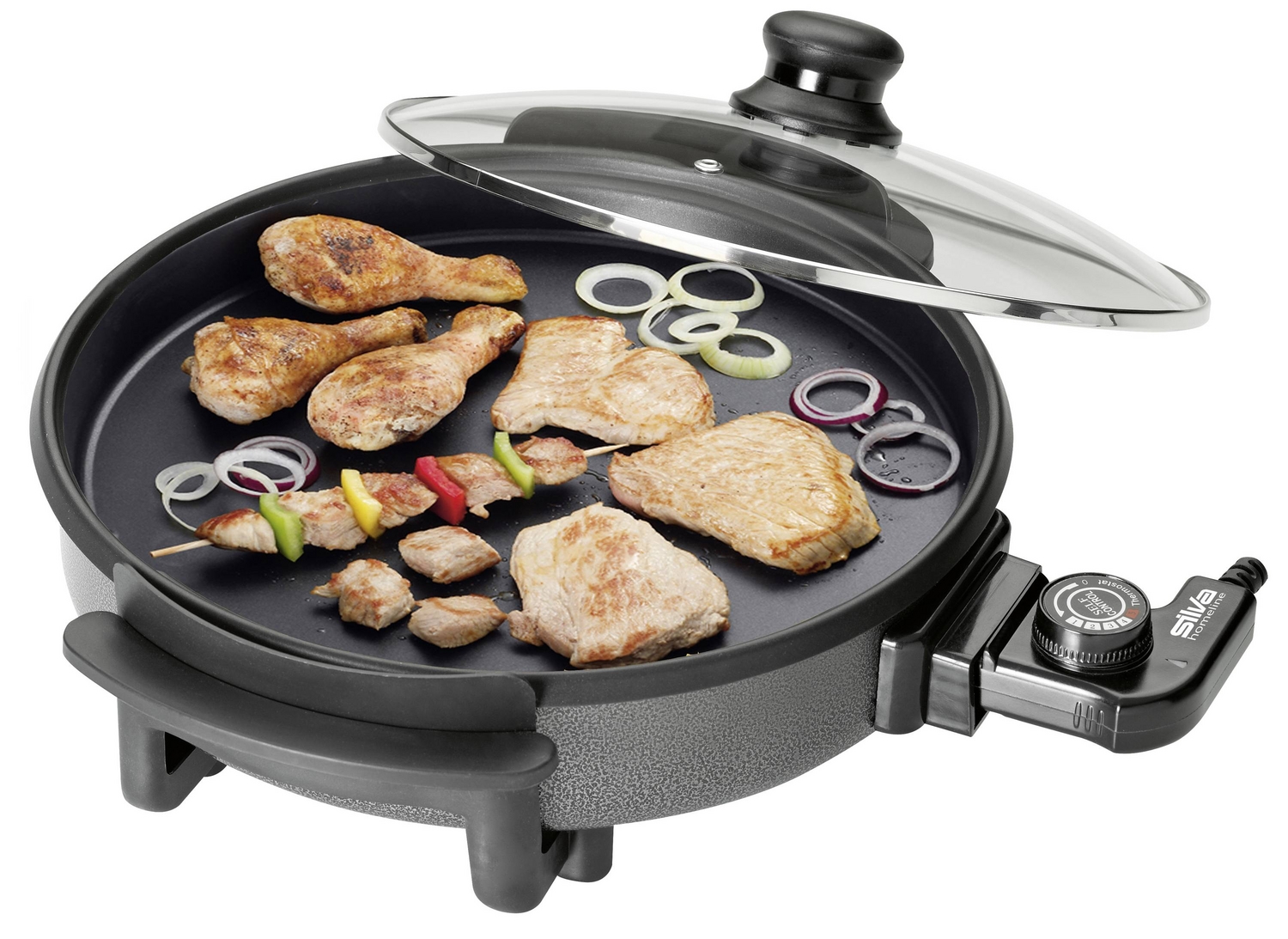 B-Ware Silva Partypfanne Ppf 1503 Pfanne Bratpfanne Warmhalten Brat Pfanne Schwarz